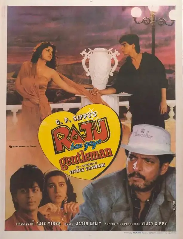 G.P. Sippy (Producer), Raju Ban Gaya Gentlemen, 1992, Full Sheet Poster