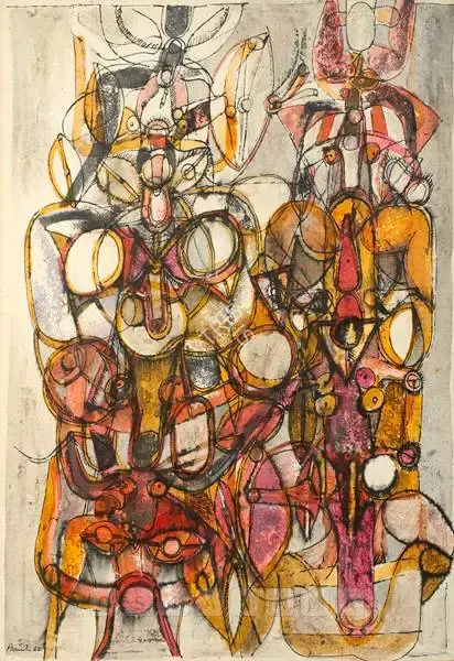 Avinash Chandra (Artist), Abstract Composition, 1962, Painting