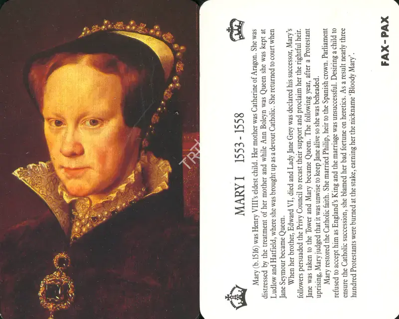 Kings & Queens of England, 1986, Playing Cards
