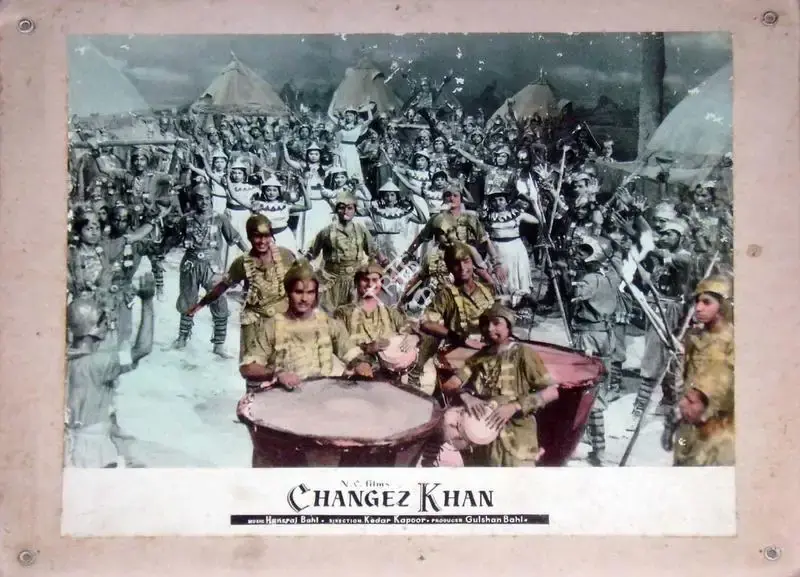 Y.D. Sarpotdar (Cinematographer), Changez Khan, 1957, Lobby Card