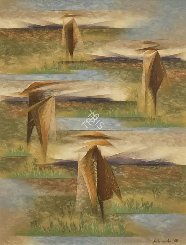 Sabavala, Jehangir (Artist). And the Paddy was not Yet Long, 1968 | Painting, So.NeY/26.03.26, 2026 · Sotheby's