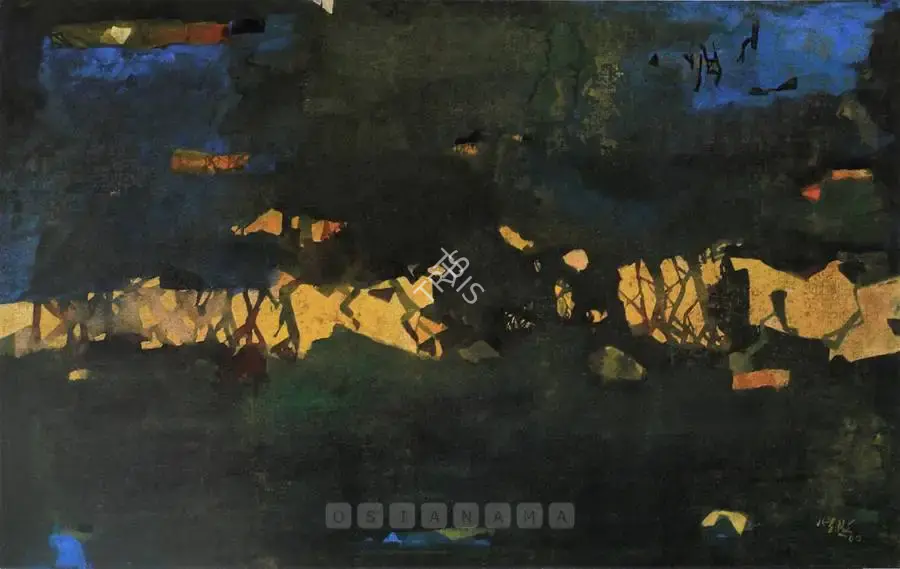 Ganesh Haloi (Artist), Landscape, 2005, Painting
