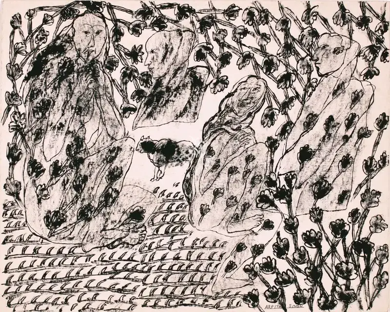 Arpita Singh (Artist), Untitled, 1985, Drawing