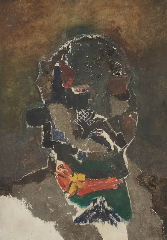Bal Chhabda (Artist), Self-Portrait, 1960, Painting
