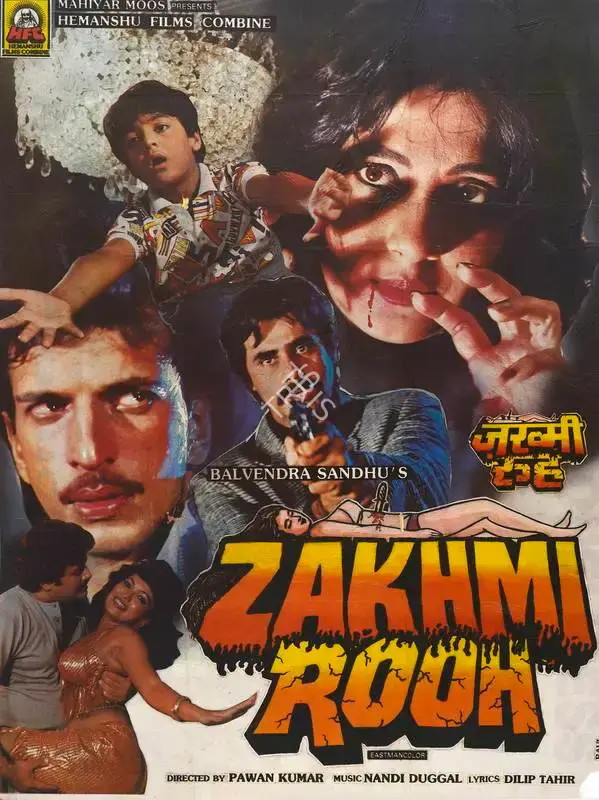 Balvinder Sandhu (Producer), Zakhmi Rooh, 1993, Full Sheet Poster