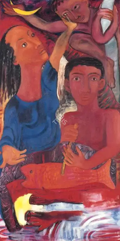 Rekha Rodwittiya (Artist), I Do Not Seek…....I Find, 1990, Painting