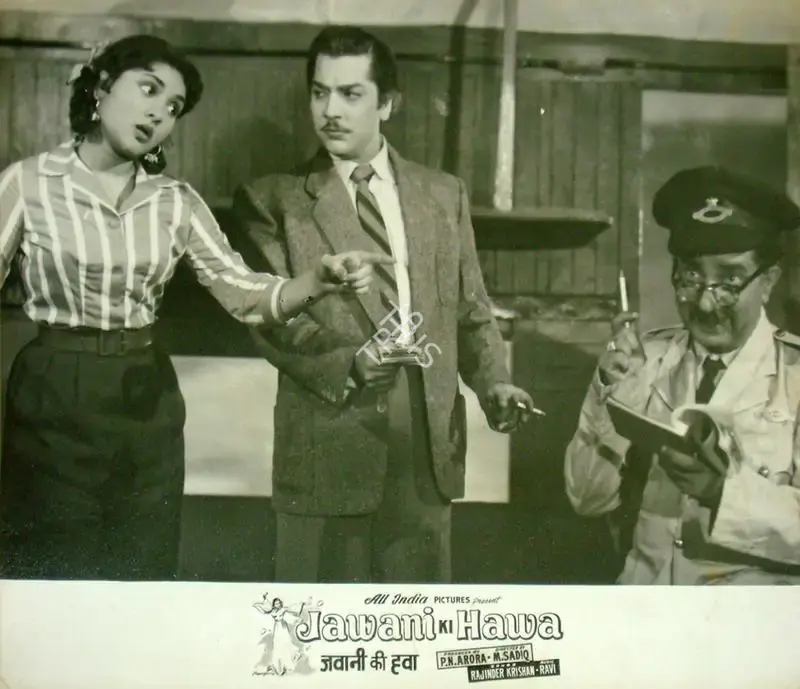 V. Avadhut (Cinematographer), Jawani Ki Hawa, 1959, Lobby Card