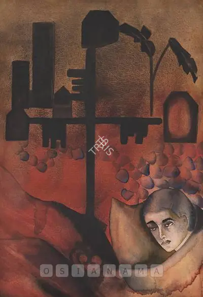 Anju Dodiya (Artist), The Three-Key City, 2003, Painting