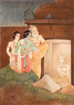 Bose, Nandalal (Artist). A Scene From Ramayana, 1942 | Painting, 2008 · Osian's