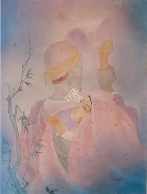 Soren Sen (Artist), Towards The Taj, 1933, Painting