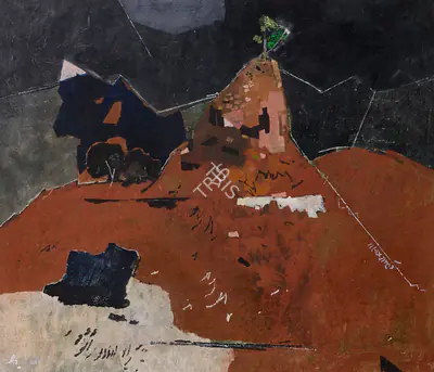 Ganesh Haloi (Artist), Untitled (Landscape), Painting
