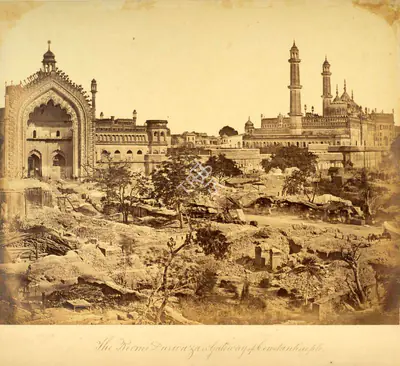 Felice Beato (Photographer), The Roomi Darwaza or Gateway of Constantinople, Lucknow, 1858, Antiquarian Photograph