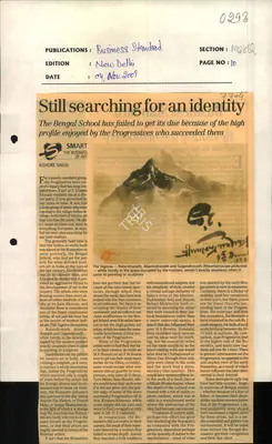 Kishore Singh (Reporter), Still Searching for an Identity, 2009, Newspaper Clipping