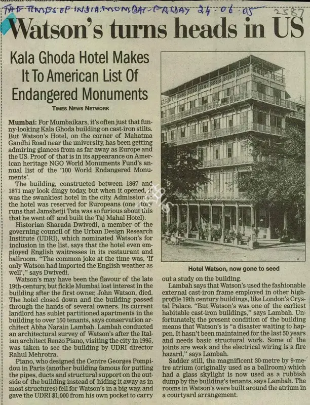 Watson's Turns Heads in US, 2005, Newspaper Clipping