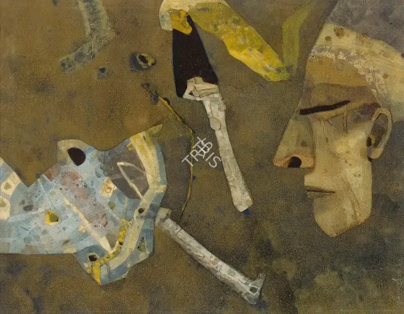 Pyne, Ganesh (Artist). Relics, 1982 | Painting, Ch.NeY/23.09.20, 2020 · Christie's