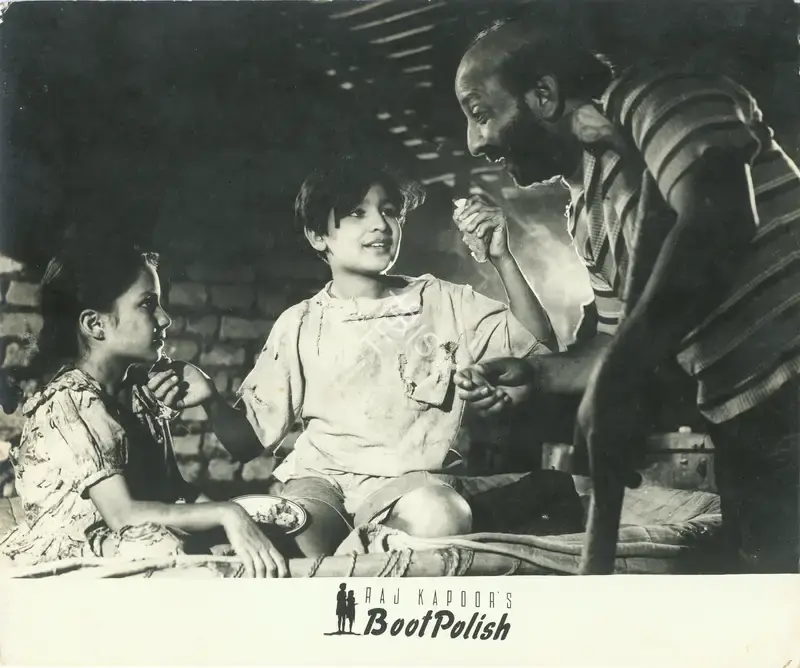Taru Dutt (Cinematographer), Boot Polish, 1954, Lobby Card