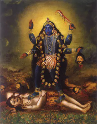 Vijay Belgave (Artist), Untitled (Kali), 1910, Painting