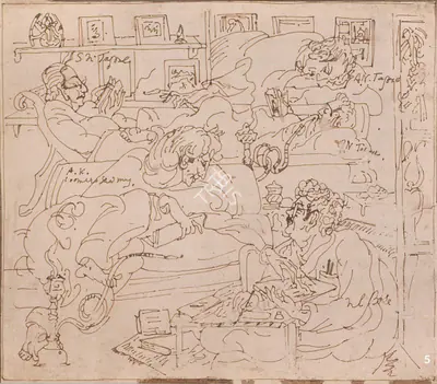 Nandalal Bose (Artist), Untitled, 1920, Drawing