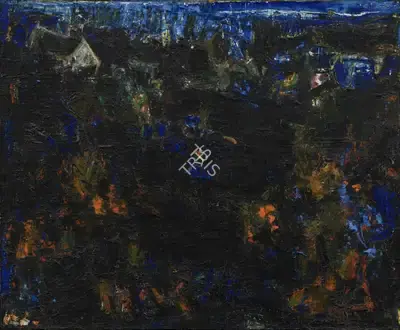 S.H.&nbsp;Raza (Artist), Untitled, 1956, Painting