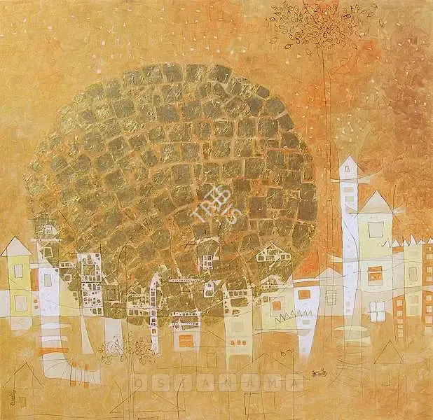 Bhawna Sonawane (Artist), Setting Sun, 2008, Painting
