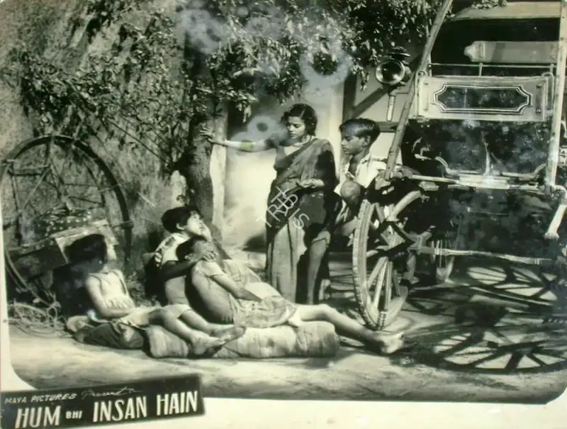 Phani Majumdar (Director), Hum Bhi Insan Hai, 1948, Lobby Card