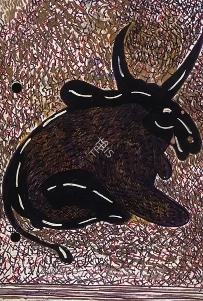 Nagji Patel (Artist), Drawings by Nagji Patel, 1999, Solo Exhibition Invitation