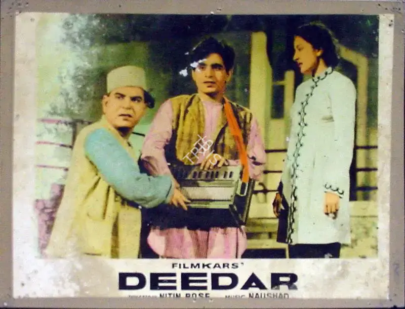 Nitin Bose (Cinematographer), Deedar, 1951, Lobby Card
