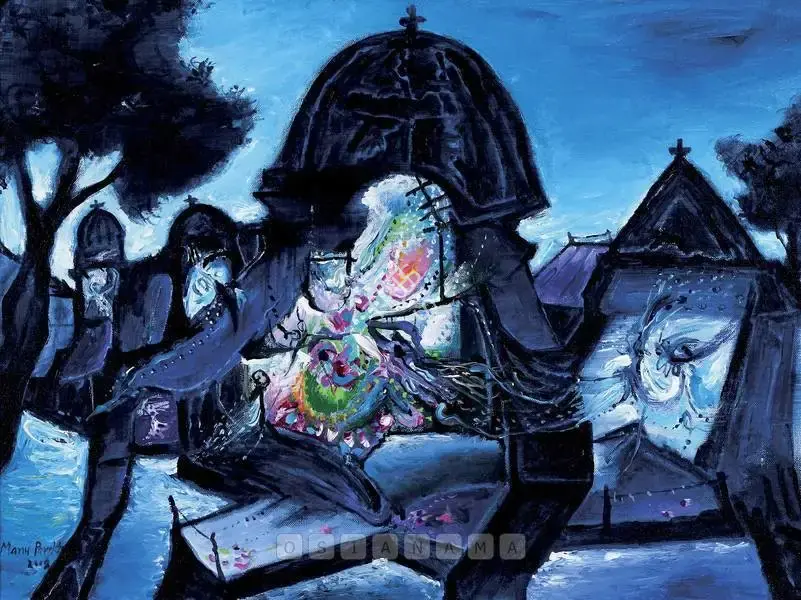 Manu Parekh (Artist), Benares, 2008, Painting