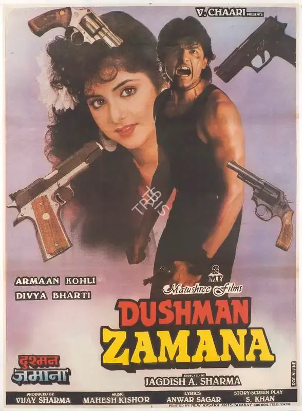 Vijay Sharma (Producer), Dushman Zamana, 1992, Full Sheet Poster