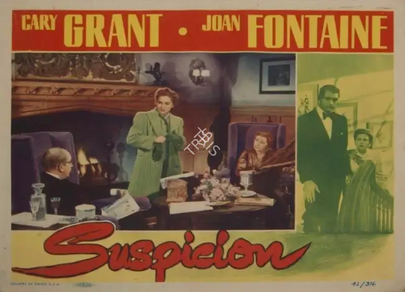 Alfred Hitchcock (Producer), Suspicion, 1941, Lobby Card