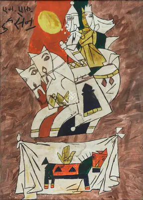 M.F. Husain (Artist), Untitled, Painting