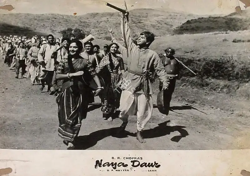 M.N. Malhotra (Cinematographer), Naya Daur, 1957, Lobby Card