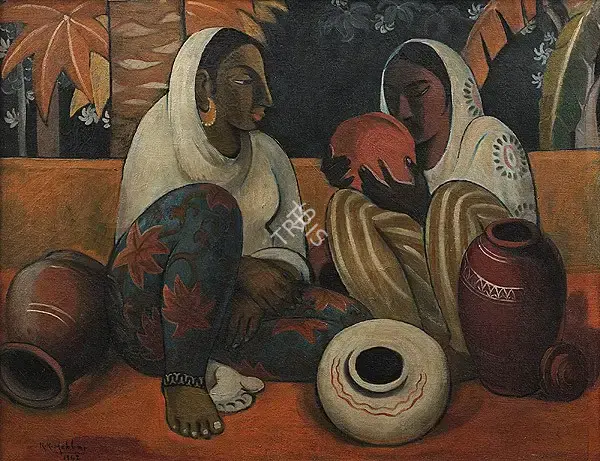 K.K. Hebbar (Artist), Untitled, 1942, Painting