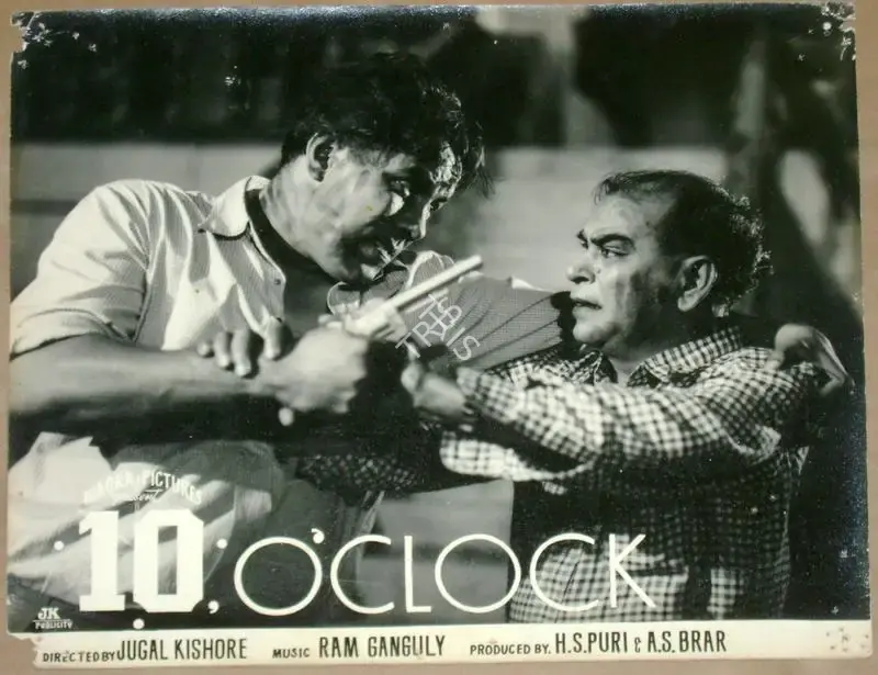 A.S. Brar (Producer), 10 O Clock, 1958, Lobby Card