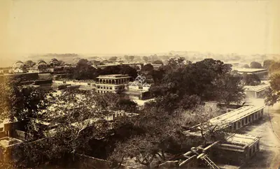 Samuel Bourne (Photographer), General View of Deig from the Fort, 1865, Antiquarian Photograph