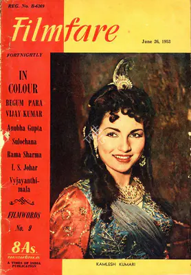 J.C. Jain (Editor), Filmfare, 1953, Magazine