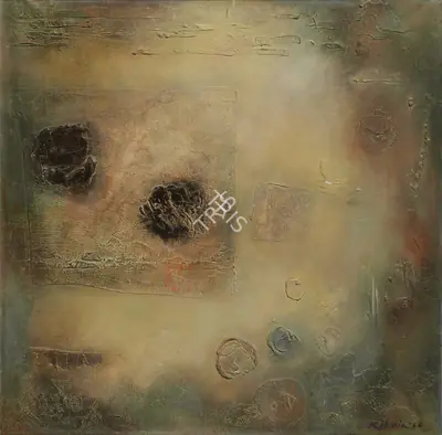 Mohammad Kibria (Artist), Painting in Yellow, 1966, Painting