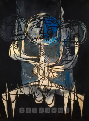 Arun Bose (Artist), Figure, 1967, Painting