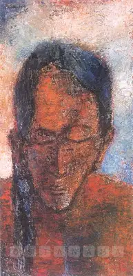 Padamsee, Akbar (Artist). Head, 1965 | Painting, Ch.HoK/25.04.04, 1965