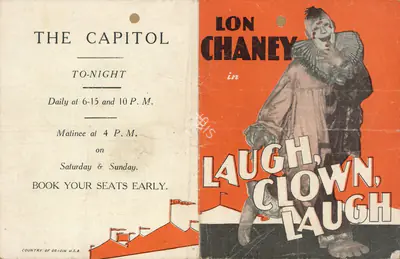 Irving Thalberg (Producer), Laugh, Clown, Laugh, 1928, Handbill