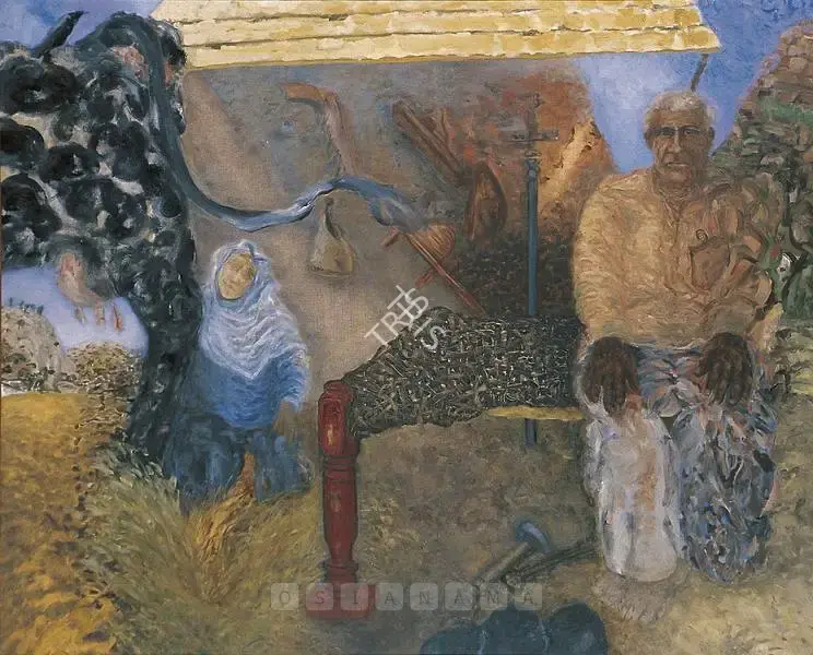 Sundaram, Vivan (Artist). The Carpenter & His Wife, 1989 | Painting, Os.Del/15.10.04, 2004 · Osian's