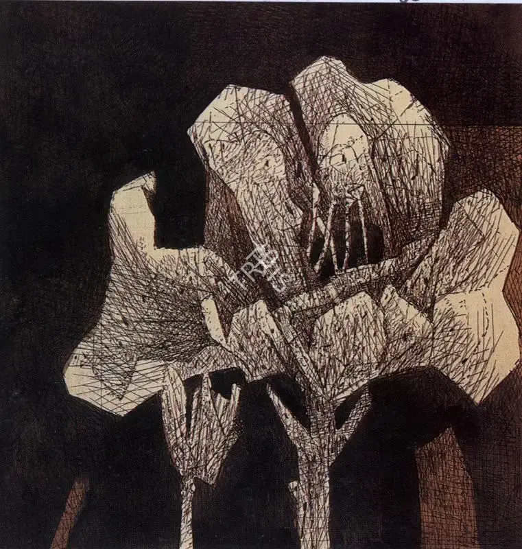 Ganesh Pyne (Artist), Untitled, 1969, Painting