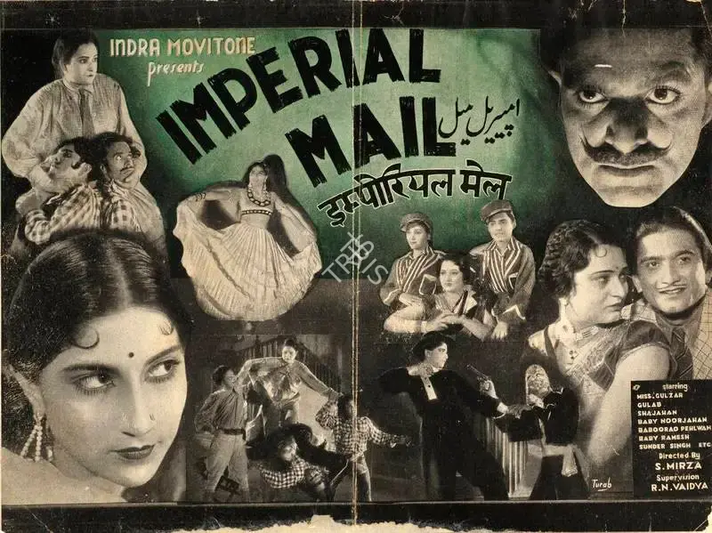 Safdar Mirza (Director), Imperial Mail, 1939, Handbill