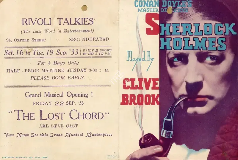 William K. Howard (Director), Sherlock Holmes, 1932, Handbill