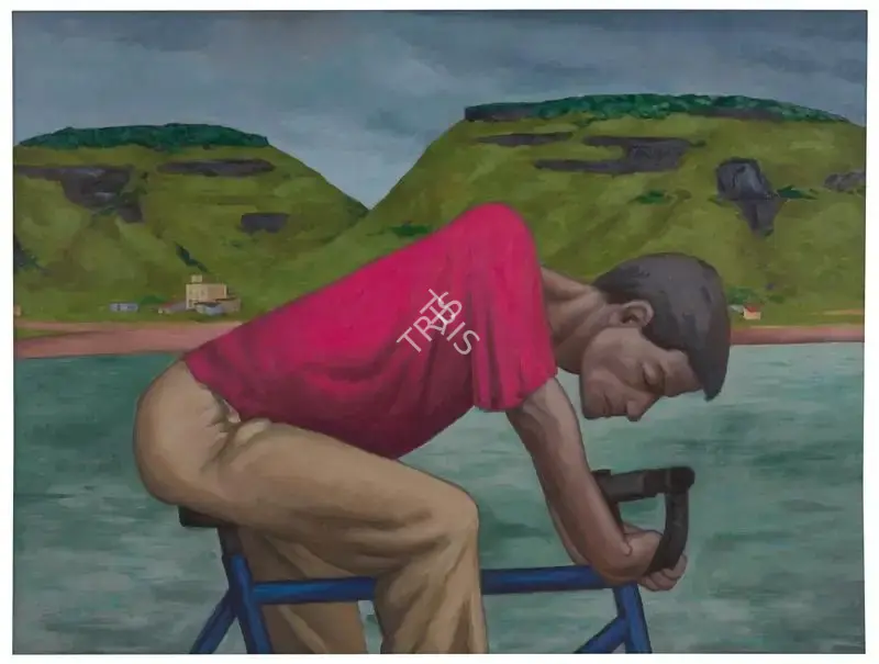 Patwardhan, Sudhir (Artist). Cyclist, 2005 | Painting, So.Mum/15.11.19, 2019 · Sotheby's