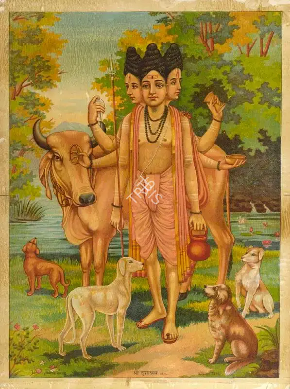 Shri Dattatreya (no. 1), Lithograph