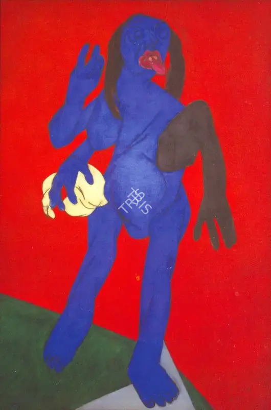 Tyeb Mehta (Artist), Kali III, 1989, Painting