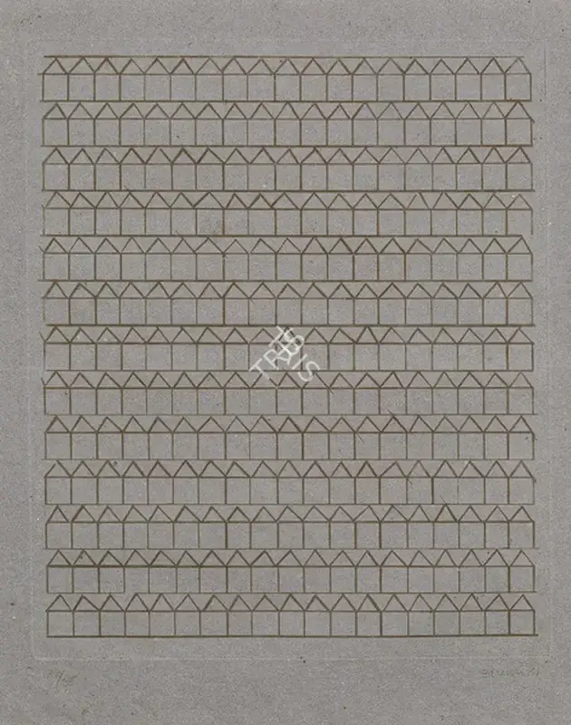 Zarina Hashmi (Artist), One Morning the city was Golden, 1981, Graphic Art