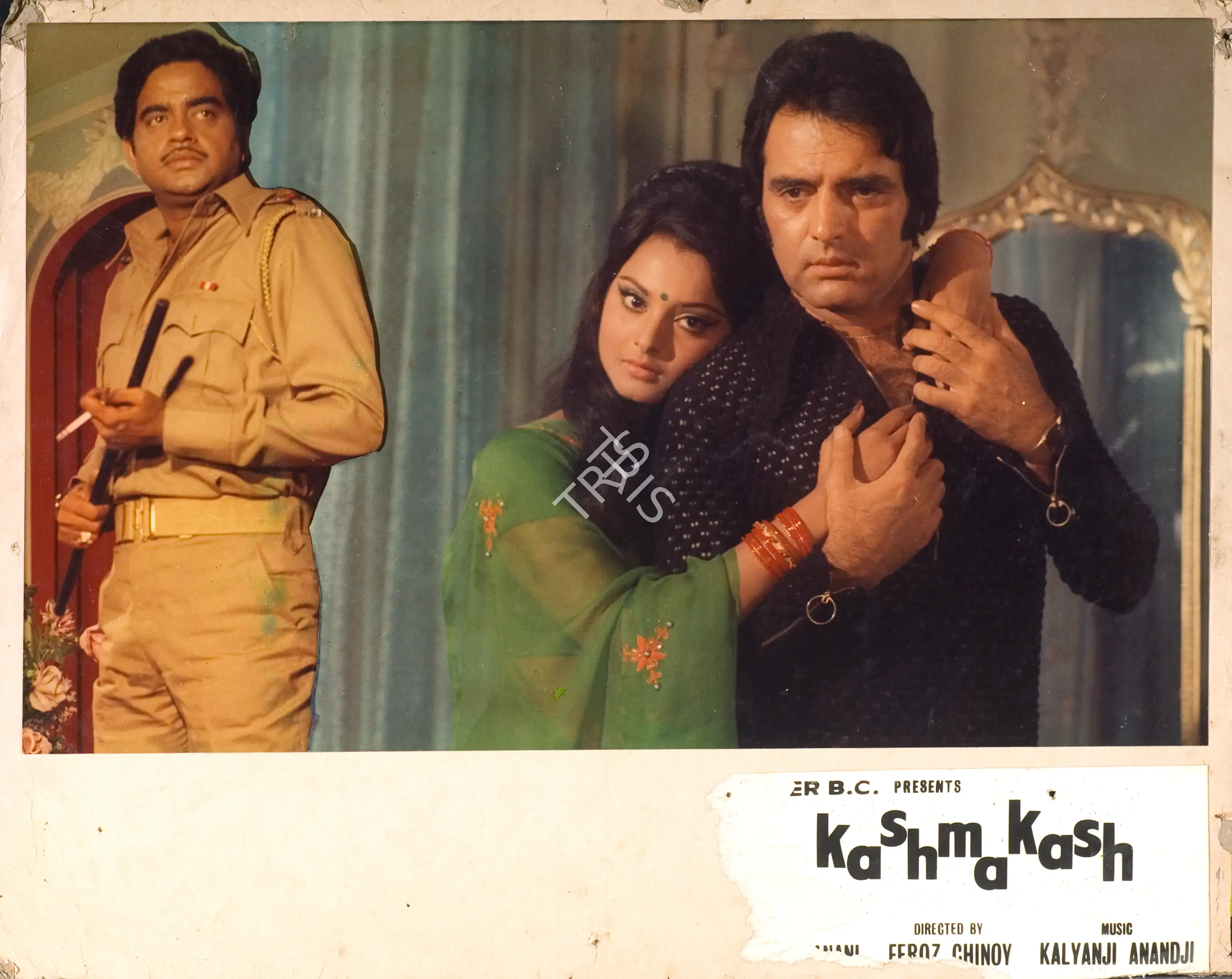 Seeroo Daryanani (Producer), Kashmakash, 1973, Photographic Still Mounted on Lobby Card