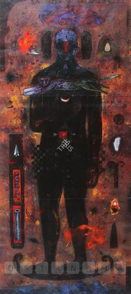 Baiju Parthan (Artist), Events As Attributes Soliloquy, 1996, Painting